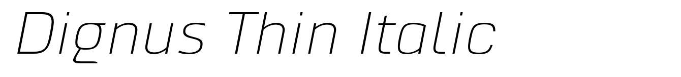 Dignus Thin Italic